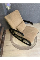 Asedia Salvador Siyah Teddy Kahve Sallanan Sandalye Dinlenme Koltuğu thumbnail 4