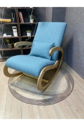 Asedia Salvador Naturel Mavi Sallanan Sandalye Dinlenme Koltuğu thumbnail 3