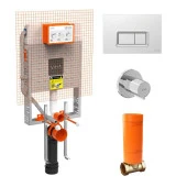 VitrA S20 Smoothflush (Kanalsız) Asma Klozet 52cm + s20 Kapak + VitrA Gömme Rezervuar Set thumbnail 6