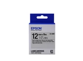 Epson LK-4SBE Gümüş Üzeri Siyah 12mm 9Metre Etiket - 1