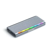 Dark DK-AC-DSEM5 USB 3.2 Gen2 Type C - M.2 NVMe & NGFF SATA SSD RGB LEDLİ Disk Kutusu - 1