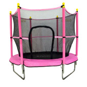 Trambolin Fileli Korumalı 152 Cm Kolay Kurulum Pembe thumbnail 1