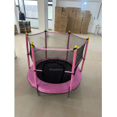 Trambolin Fileli Korumalı 152 Cm Kolay Kurulum Pembe thumbnail 8