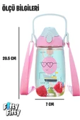 Uzspace Pipetli 680 Ml Boyun Askılı Tritan Çocuk Su Matarası -Kutulu- FFUZ2202680 - 9