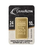 10 Gram 24 Ayar Külçe Gram Altın Ziynet Gold - 1