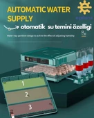 130 Tavuk Yumurtalık Tam Otomatik Extra Yedek Motorlu Kuluçka Makinesi Kaz Ördek Bıldırcın - 6