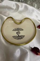 Doğal ve Palosento Tütsülük Seramik Palo Santo Beyaz Siyah thumbnail 2