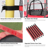 Trambolin Fileli Korumalı 152 Cm Kolay Kurulum Sarı thumbnail 6