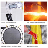 Trambolin Fileli Korumalı 152 Cm Kolay Kurulum Sarı thumbnail 9