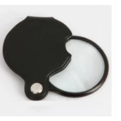 -5x-50mm-mini Büyüteç,cepte Taşınan,optik Lens Katlanabilir Deri Kaplama-xx1051 - 2