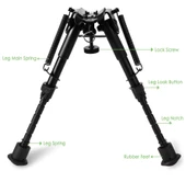 -üstün Metal Alaşım Bipod çatalayak - 2
