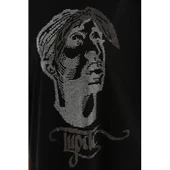 Lucky Life Unisex Taş Desenli Oversize T-Shirt - Siyah - 1