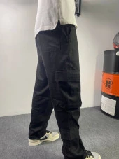POISHOPS Erkek Siyah Jogger 3 Cep Detaylı - 8