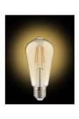 10 Adet K2 6W E27 2700K Sarı Işık Flamanlı Rustik Led Ampul KES505 - 2