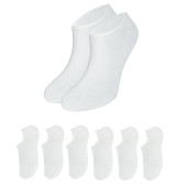 Kadın - Erkek Düz Desen (6 ÇİFT) Pamuklu Beden Mevsimlik Terletmez Görünmez Çorap - 3