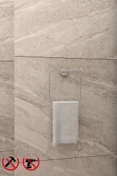 Ceria Krom Eko Kare Havluluk Havlu Askısı Havlu Asacağı Ister Yapıştır Ister Montajla thumbnail 1