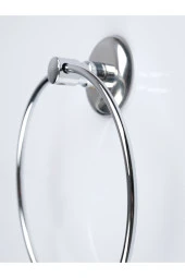 Rosa Paslanmaz Yuvarlak Halka Havluluk Havlu Askılığı 5 Yıl Garanti thumbnail 2