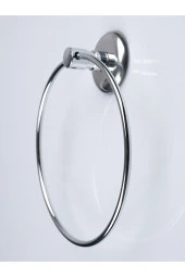 Rosa Paslanmaz Yuvarlak Halka Havluluk Havlu Askılığı 5 Yıl Garanti thumbnail 1