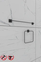 Kare Uzun havluluk ve Kare Havlu Aksesuar Seti thumbnail 2