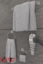 KROM KARE UZUN HAV.KARE HALKA HAV.KARE FÖN VE KARE TUVALET KAĞ.SETİ thumbnail 2