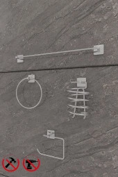 KROM KARE UZUN HAV.KARE HALKA HAV.KARE FÖN VE KARE TUVALET KAĞ.SETİ thumbnail 3