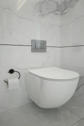 Mat Siyah Tuvalet Kağıdı Asacağı Wc Kağıtlık Tuvalet Kağıtlığı - Ister Yapıştır Ister Montajla - 3