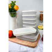 Tabu Home Shell Mini 600Ml 6 Adet Gri Kahvaltı Saklama Kabı - 1