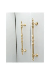 Şehzade Altın Mobilya Dolap Mutfak Çekmece Kulpu 128 Mm ( 12.8 Cm ) 5 Adet - 5