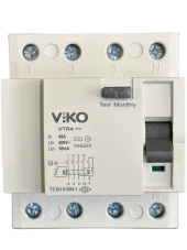 Viko 30mA 40A 4P Kaçak Akım Koruma Rölesi - 1