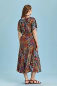 Etnik Desen Büyük Beden Elbise thumbnail 4