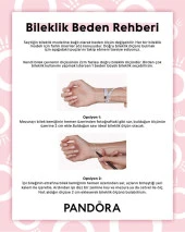 Pandora Pavé Kalp Klipsli Bileklik 586292CZ-17cm - 1