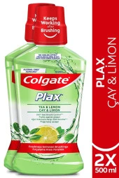 COLGATE Plax Çay Ve Limon Plağa Karşı Alkolsüz Ağız Bakım Suyu 500 Ml X 2 Adet thumbnail 1