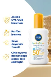 NIVEA Sun Çocuk Ve Bebek Güneş Kremi Spf50+ Hassas Ciltler Için 200 Ml Sprey,Çok Yüksek Koruma - 2