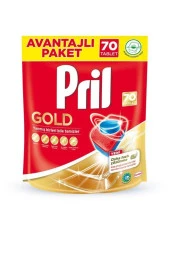 PRİL Gold 70 Yıkama Bulaşık Makinesi Deterjanı Tableti thumbnail 1