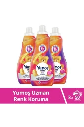 YUMOŞ Uzman Konsantre Çamaşır Yumuşatıcısı Renk Koruma Kalıcı Koku 50 Yıkama 1200 M 3 Adet thumbnail 1