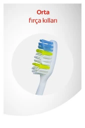 COLGATE Extra Clean Dil Temizleyicili Arka Dişlere Uzanan Orta Diş Fırçası 2 1 - 2