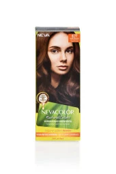 NEVA COLOR Nevacolor Natural Colors 6.77 Sıcak Çikolata - Kalıcı Krem Saç Boyası Seti - 1