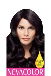 NEVA COLOR No 4. Kahve - Kalıcı Krem Saç Boyası Seti - 2