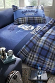 Özdilek Ranforce Tek Kişilik Genç Nevresim Takımı-Blue Squares Mavi - 3