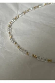 Kalp Detaylı Kristal Taşlı Rhinestone Kalpli Kolye - 4