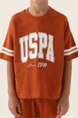 Us Polo Erkek Çocuk Kehribar Bermuda Pijama Takımı17094 - 2