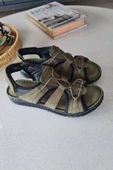 16BU 125 Topukla Kadın Hakiki Deri Konford Sandalet - 11