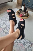 16BU 125 Topukla Kadın Hakiki Deri Konford Sandalet - 4