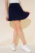 Piliseli Şort Etek Lacivert thumbnail 1