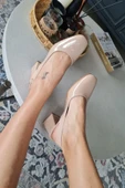 10 049 Topukla Kadın 6 cm Topuklu Loafer Günlük Ayakkabı thumbnail 8