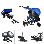 Flash 300 SR200 - 7Hp Benzinli 3+1 Şanzımanlı Çapa Makinası - Demiray Manuel Damperli Römork - 1