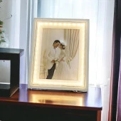 T.Concept 2’li  LED Işıklı Yatay Fotoğraf Çerçevesi Beyaz 31*22 cm - 4