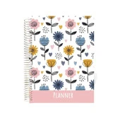 Lizy Sert Kapak Spiralli Tariihsiz Konuşan Ajanda 17x24 cm TASARIM-3 thumbnail 1