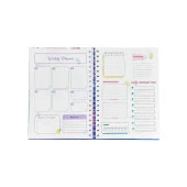 Lizy Sert Kapak Spiralli Tariihsiz Konuşan Ajanda 17x24 cm TASARIM-3 thumbnail 4