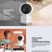 havit IPC30 Smart 360° 2K Gece Görüşlü IP Güvenlik Kamerası - 2